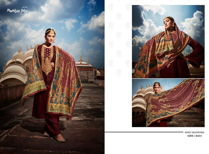 Mumtaz Iqra Heavy Pashmina New Exclusive Wear Fancy Dress Material Collection 